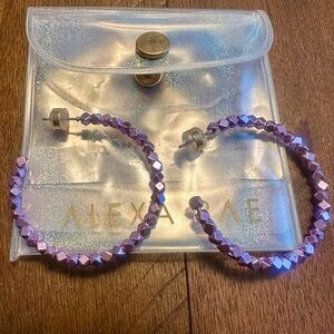 "Beautiful Girl" Earrings from By Alexa Rae in Liquid Metallic Unicorn Kiss